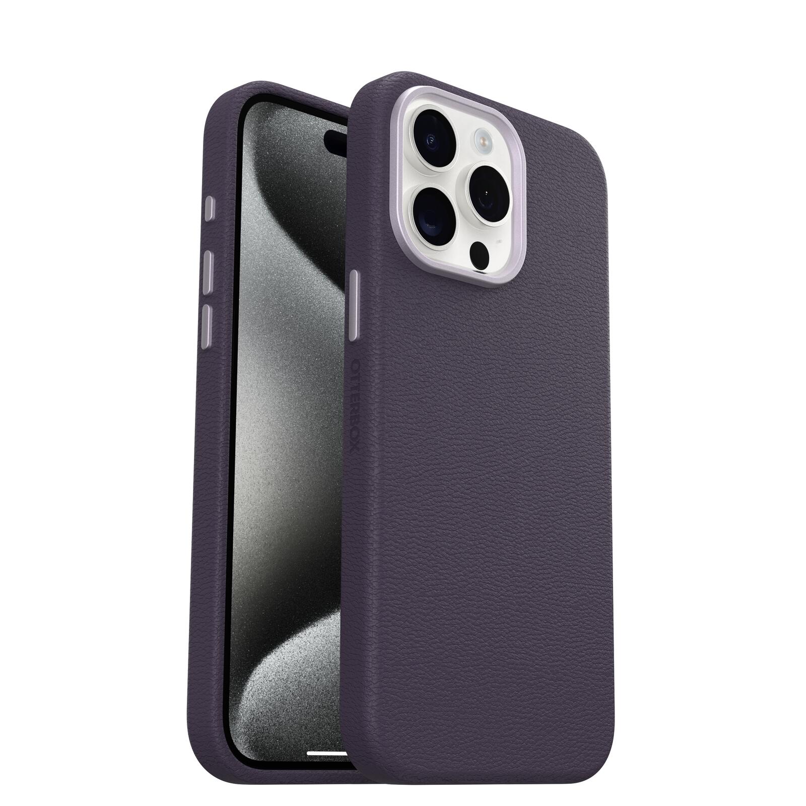 OtterBox Symmetry Cactus Leather Apple 15 iPhone Pro Max Plum Luxe - purple OtterBox Symmetry Cactus Leather Apple 15 iPhone Pro Max Plum Luxe - purple
